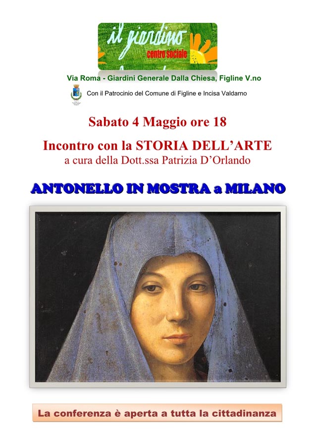 Clicca quì per ingrandire la locandina Antonello da Messina 4 Maggio 2019